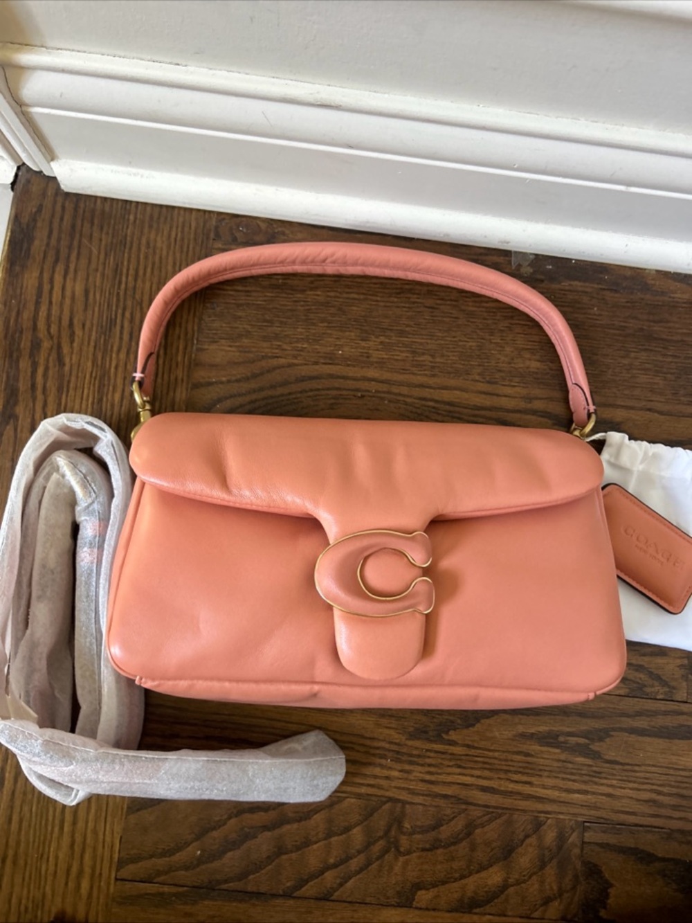 Coach C0772 Tabby Pillow 26 Taffy Pink Gold Hardware Shoulder Bag Authentic